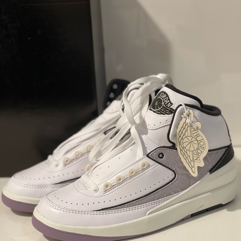 NIKE Air Jordan 2 Python Rare Retro Authentic White Grey High
